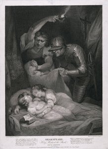 König Richard der Dritte: Akt IV, Szene III Der Mord an den Prinzen im Turm, veröffentlicht 1790 von James Northcote