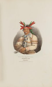 CAA-TAA-KE MUNG-GA oder der Gefleckte Loon, ein Miami-Häuptling, aus The Aboriginal Portfolio