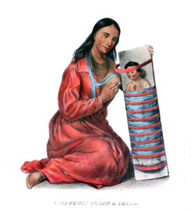 Chippeway (Ojibwe) Frau und Kind