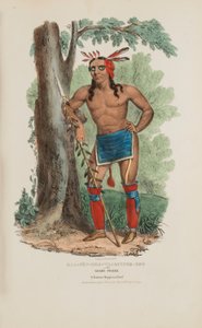 KAA-NUN-DER-WAAGUINSE-ZOO oder die Beerenpflückerin; Ein berühmter Chippewa-Häuptling, aus The Aboriginal Portfolio von James Otto Lewis