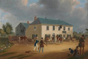Vor dem Pike and Anchor Inn in Ponders End, Middlesex