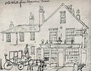 Der alte Weiße Löwe, Edgware Road von James Pollard