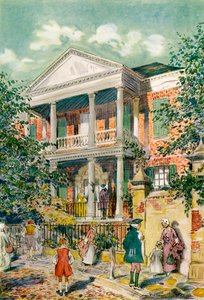 Pringle House, Charleston, South Carolina, USA, 18. Jahrhundert, 1921