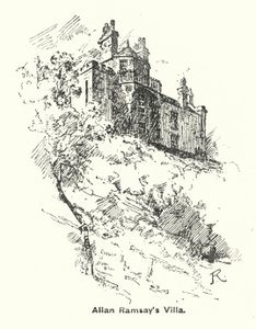 Allan Ramsays Villa (Litho) von James Riddel