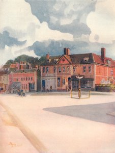 New Inn und High Street, Epsom, 1911, 1914 von James S Ogilvy