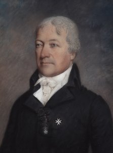 Marquis de Lafayette (Pastell auf grauem Papier)