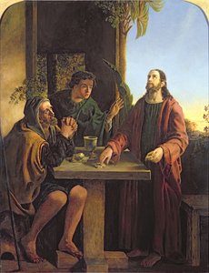 Christus in Emmaus von James Smetham