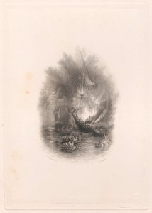 Feuer auf See (Vignette)