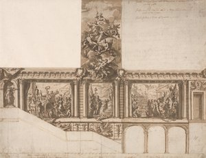 Entwurf für Decken, Wände und Treppenhaus