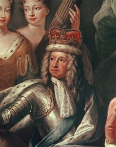 Detail von Georg I aus der Painted Hall, Greenwich