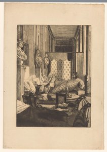 Foyer der Comédie-Française während der Belagerung von Paris 1870-1871 von James Tissot