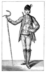 James Boswell, Esq im Gewand eines bewaffneten korsischen Häuptlings, 1769