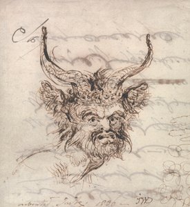 Ein Satyrkopf