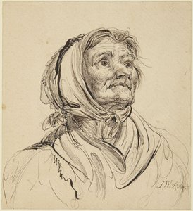 Kopf einer alten Frau von James Ward