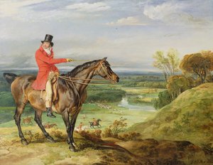 John Levett jagt im Park von Wychnor, Staffordshire von James Ward