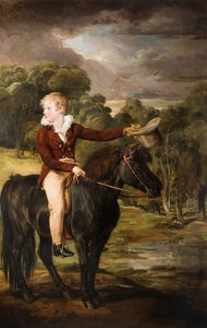 Porträt von Lord Stanhope, 1805-66, auf einem Pony reitend, 1815 von James Ward