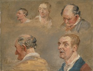 Studien von Jacky Turner und dem Gärtner von Reverend Charles Hope von James Ward