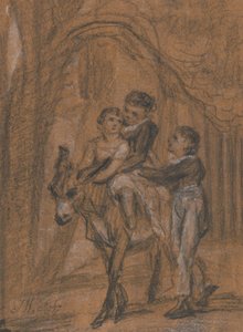Studie für das Ölgemälde "Die Kinder von Theophilus Levitt, Esquire"
