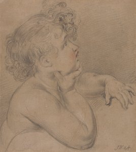 Studie aus der Natur, eines der Kinder der Wohltätigkeit für das große Bild der Waterloo-Allegorie von James Ward
