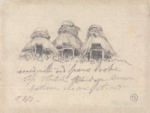 Reetgedeckte Hütten von James Ward