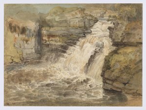 Die Wasserfälle des Clyde nach einem Hochwasser von James Ward