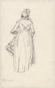 Frau stehend, von hinten gesehen von James Ward