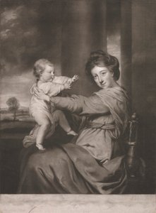 Caroline Herzogin von Marlborough mit Lady Caroline Spencer, ihrer Tochter von James Watson