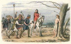 Edmund, König von Ostanglien, getötet von den Dänen, 9. Jahrhundert von James William Edmund Doyle