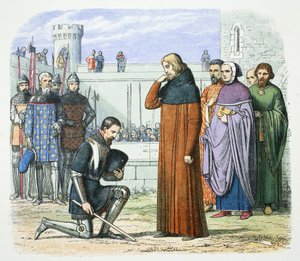 Henry Bolingbroke fordert den Thron von Richard II. von England, Flint, Wales, 1399, 1864