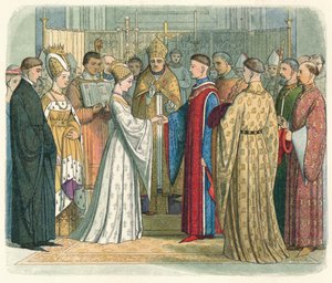 Hochzeit von Heinrich V. und Katharina von Frankreich, 1420, 1864