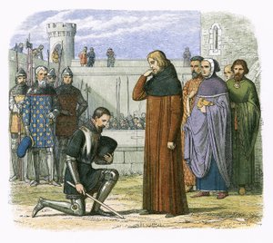 Treffen von Richard II. und Henry Bollinbroke, bei dem Henry den Thron fordert von James William Edmund Doyle