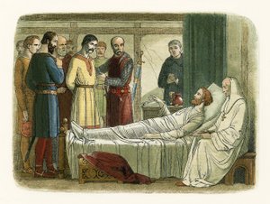 Richard begnadigt den Bogenschützen, der ihn erschoss von James William Edmund Doyle