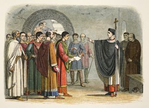 Thomas Becket verbietet dem Earl of Leicester, über ihn zu urteilen von James William Edmund Doyle