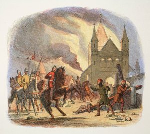 Wilhelm I. erleidet eine tödliche Verletzung in Mantes, Frankreich, 1087, 1864