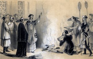 Verbrennung der chinesischen Bücher, 3. Jahrhundert v. Chr., 1847