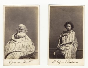 Epuni Hutt und Eliza Porirua, ca. 1865