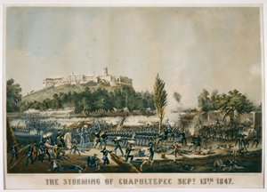 Der Sturm auf Chapultepec, 13. September 1847 von James after Walker