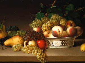 Früchte in einem chinesischen Korb, 1822 von James the Elder Peale