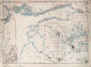 Karte des Finnischen Meerbusens und der Ostsee von James the Younger Wyld