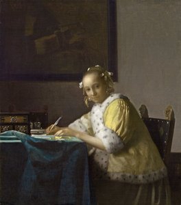 Eine Dame schreibt, ca. 1665
