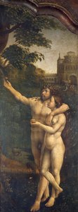 Adam und Eva, Rückseite des Malvern-Triptychons