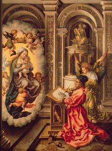 St. Lukas malt die Jungfrau Maria, ca. 1520 von Jan (c.1472 c.1533) Gossaert