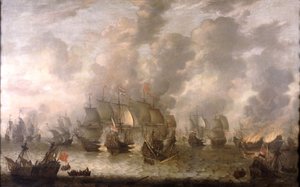 Die Schlacht von Scheveningen, 31. Juli 1653, ca. 1654