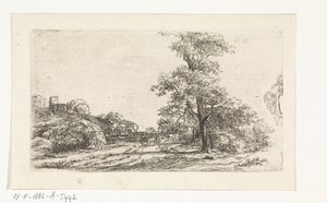 Landschaft mit einem Baum