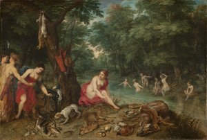 Badende Nymphen von Jan and Balen Hendrik van Brueghel