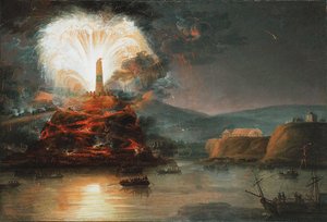 Feuerwerk in Kaniow zu Ehren von Katharina II.