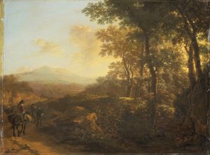 Italienische Landschaft mit Maultiertreiber von Jan Both