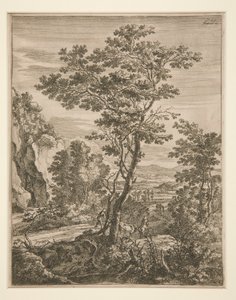 Landschaft mit einem großen Baum von Jan Both