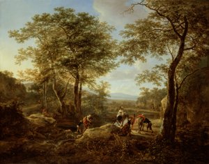 Die Furt und Rast der Reisenden von Jan Both