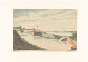 Fort Kranganoor bei Cochin von Jan Brandes (signed by artist)